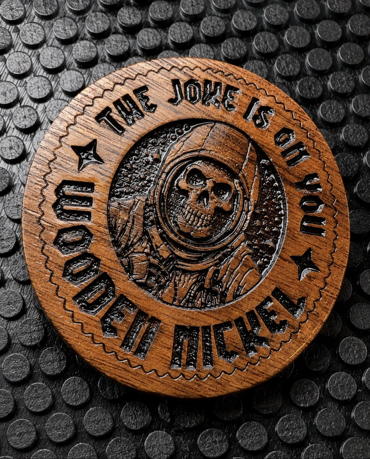 itisntdan's Wooden Nickel, the Joke's on You